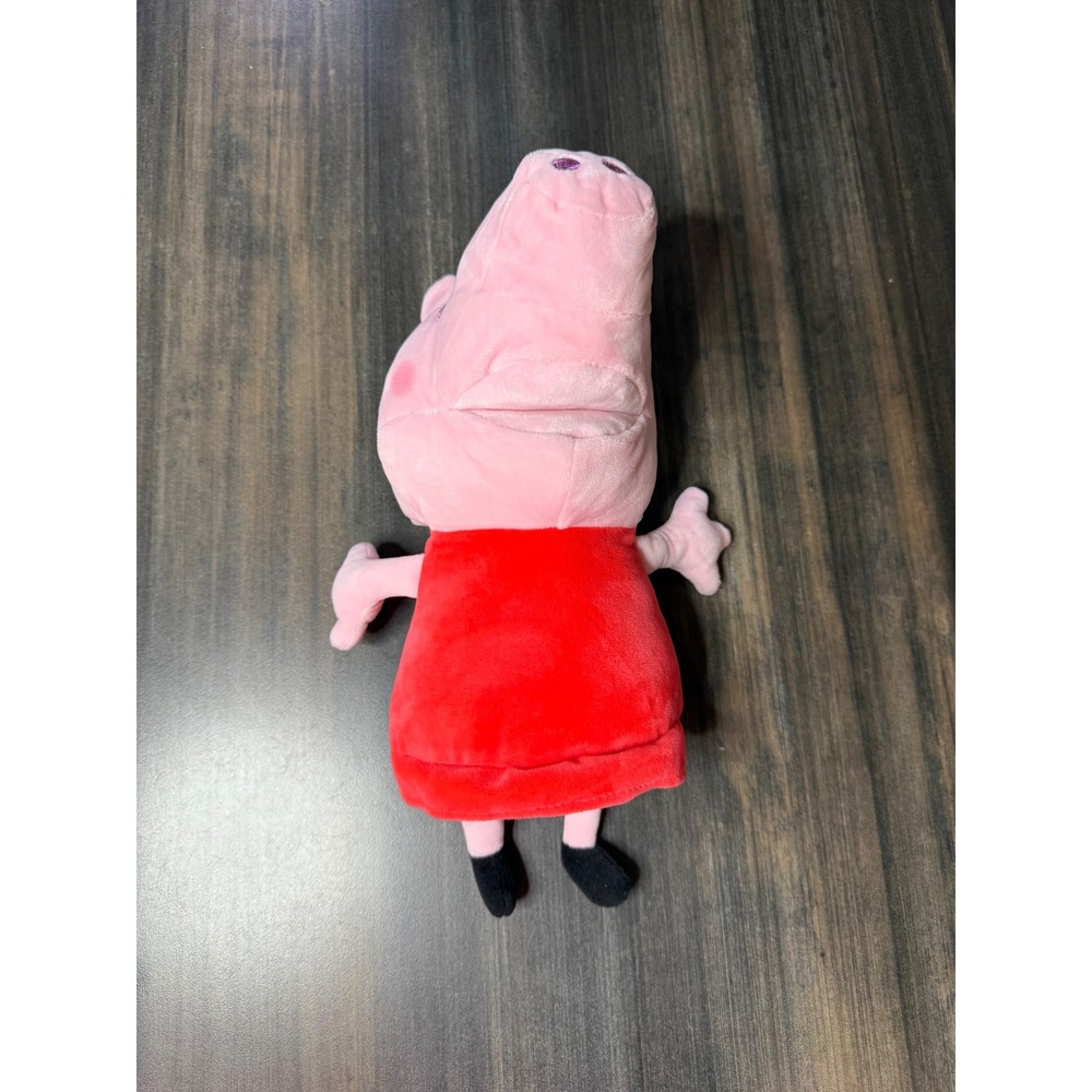 Puppet Peppa Pig Plush Stuffed Animal Toy Red Dress Cartoon Character Kids‎ Gift